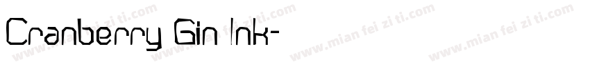 Cranberry Gin Ink字体转换